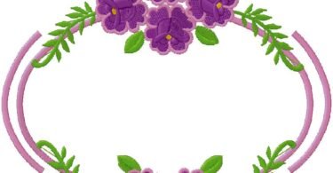 floral border embroidery design