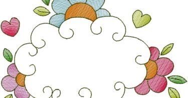 floral machine Embroidery Design