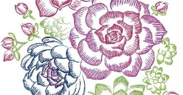fantastic floral embroidery design