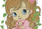 Baby Girl machine embroidery design