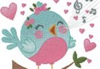 Bird - Machine Embroidery Design
