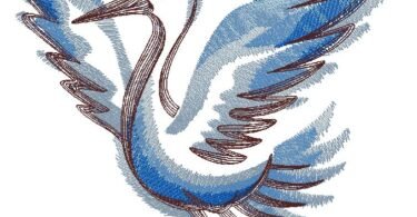 Bird - machine embroidery design