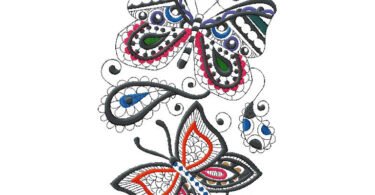 Butterflies machine Embroidery Design