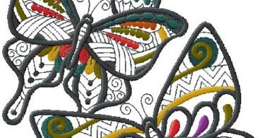 Butterflies machine Embroidery Designs