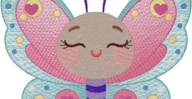 Butterfly machine Embroidery Design