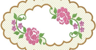Floral Border - Machine Embroidery Design