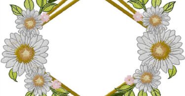 Floral machine Embroidery Design