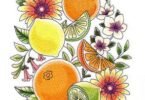 Fruit Wreath Machine Embroidery Design