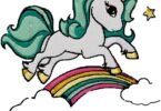 Unicorn machine Embroidery Design