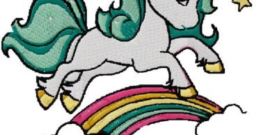 Unicorn machine Embroidery Design