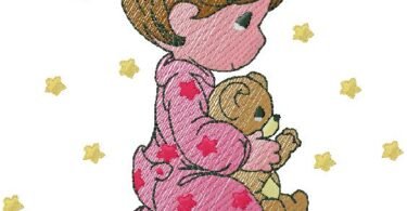cute Boy machine Embroidery Design