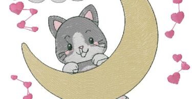 cute Cat Embroidery Designs