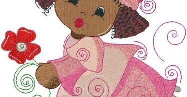 cute Girl Embroidery Designs