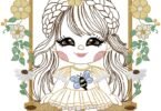 cute Girl - Machine Embroidery Design