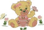 cute Teddy Bear Embroidery Design