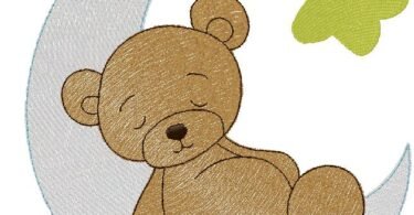 cute Teddy Bear embroidery design