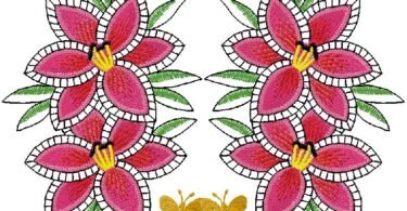 floral- machine embroidery design