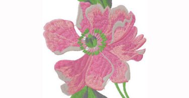 flower machine embroidery design