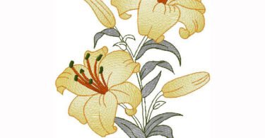 wonderful Floral embroidery design