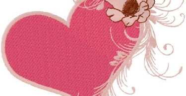 wonderful Heart embroidery design