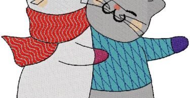 wonderful cats machine Embroidery Design