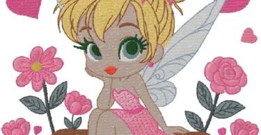 Cute Fairy Embroidery Design