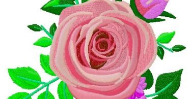 Floral machine Embroidery Design