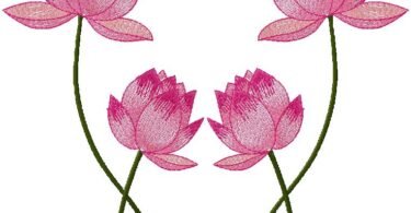 Floral machine Embroidery Design