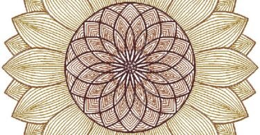 Sunflower Embroidery Design