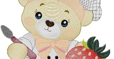 wonderful Teddy machine Embroidery Design