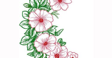 wonderful floral machine Embroidery Design