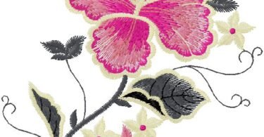 floral machine embroidery design 