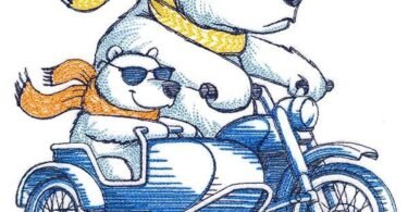 cute Bears embroidery design 