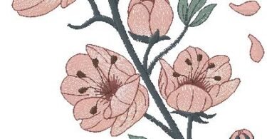 floral embroidery design 
