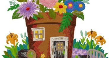 wonderful floral embroidery design