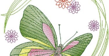 fantastic butterfly embroidery design 