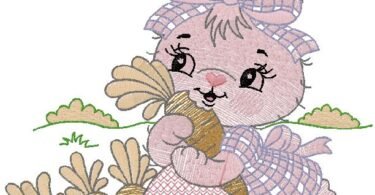 cute Bunny embroidery design