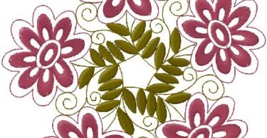 fantastic floral embroidery design