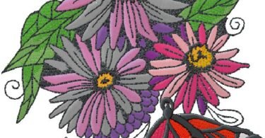  floral embroidery design