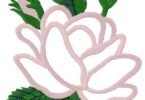 floral machine embroidery design
