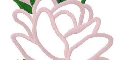 floral machine embroidery design