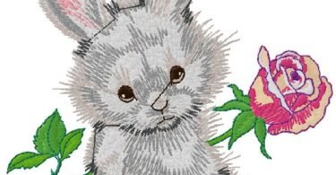 cute Bunny embroidery design
