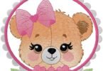 cute Teddy embroidery design