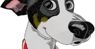 Cute Puppy Portrait – Embroidery Design