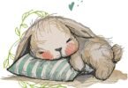 Sleeping Bunny Dream Embroidery Design