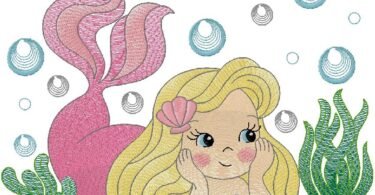 The Dreamy Mermaid Among Ocean Bubbles