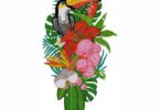 Tropical Toucan & Exotic Flowers Embroidery Design