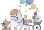 Cute Baby Pony Pulling Gift Cart Embroidery Design