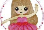 Little Princess Ballerina Embroidery Design