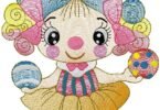 Cute Candy Doll Embroidery Design – Sweet Cartoon Girl Machine Embroidery Pattern